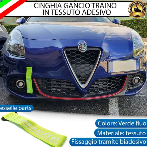Cinghia gancio traino verde - cinghia,
