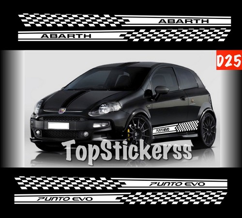 Adesivi auto fasce punto evo - adesivi,